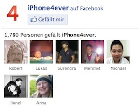 iPhone4ever Facebook Fan werden