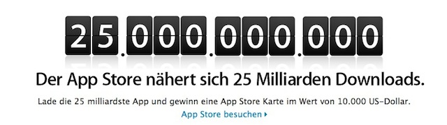25 Milliarden Apps von Apple
