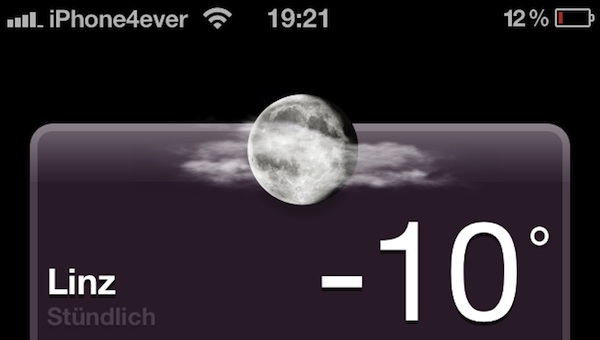 Das iPhone versagt im Kältetest bei -10 Grad
